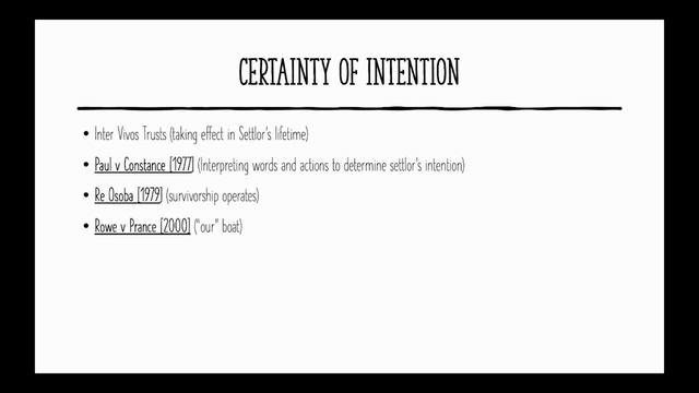 Certainty of Intention - Equity and Trust Law (England) (The Three Certainties) смотреть онлайн