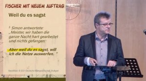 "Fischer mit neuem Auftrag" - Predigt von Pastor Volker Reder