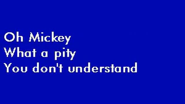 Toni Basil Mickey MH Karaoke смотреть онлайн