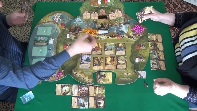 359 Эверделл_ Жемчужный ручей - играем в настольную игру. Everdell_ Pearlbrook board game. смотреть онлайн
