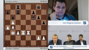 Magnus Carlsen commentates on the Grand Chess Tour final day