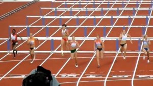 Zevenkamp vrouwen 100m horden op EK Atletiek Amsterdam