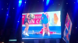 KAETLYN OSMOND - World Figure Skating Champion 2018 Ceremony. The winner falling on the carpet!