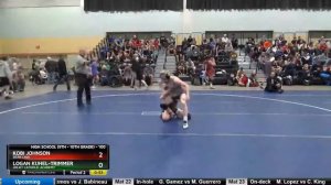 High School (9th - 10th Grade) 100 Kobi Johnson Bear Cave Vs Logan Kuhel-trimmer Joliet Catholic A