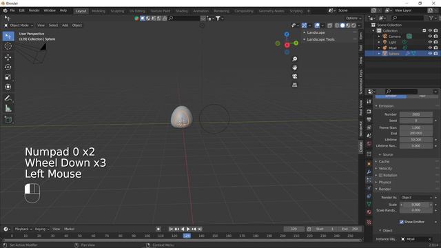 Очень простой огонь в Blender