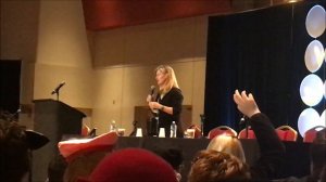 Ash Ketchum answers Questions Veronica Taylor at OHAYOCON