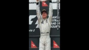 DAVID COULTHARD on the podium