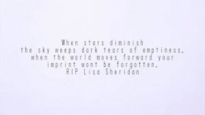 10SP | RIP Lisa Sheridan