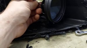 Audi Q7 установка bi led линз aozoom a13