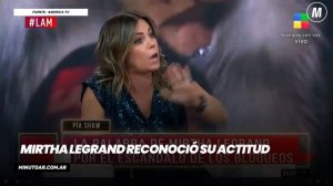 Mirtha Legrand reconoció su actitud- Minuto Argentina