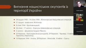 Звільнення території України від німецький військ та їх союзників.