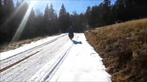 Bare Tire Ice Race Practice w/ Brody