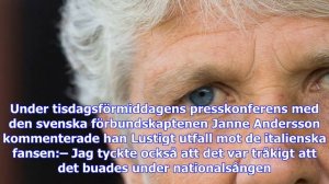 Lustig förklarar könsorden: ”fansen visade inte respekt”