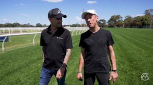 Track walk - Frankie Dettori and Corey Brown