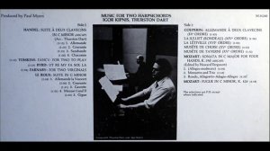 Handel / Kipnis / Dart, 1970: Suite A Deux Clavecins in C Minor (Arr., Thurston Dart)