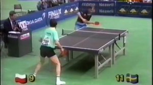 Table Tennis EM 1990 Göteborg Appelgren Grubba 2 4