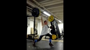 120kg clean & jerk, 1+2