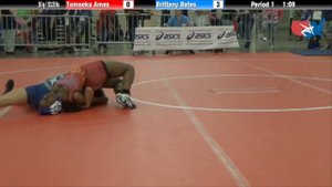 FILA Cadet 56 kg / 123.25 lbs. - Tomneka Ames vs. Brittany Bates