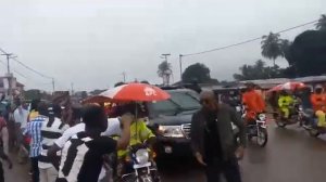 Corruption Fighting Back:Former President Ernest Koroma rallying constituents in home towm Makneni,