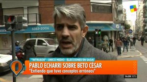 Hablamos con Pablo Echarri antes de las elecciones en Sagai