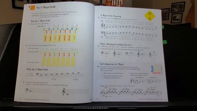 Faber Level 2B Theory Book: "The C Major Scale" (pages 10 & 11) смотреть онлайн