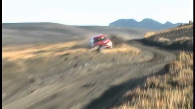 Haustrally 2010 - Einar og Símon keyra út af