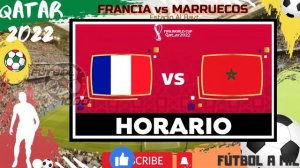 FRANCIA vs MARRUECOS EN VIVO MUNDIAL QATAR 2022!  SEMIFINAL - SEDE HORARIOS CANALES ALINEACIONES!