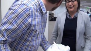 Pie in the Face! Boston Robby Gets Pied at iD Tech.