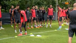 Shakhtar in the Netherlands. Training session before game vs Nordsjælland