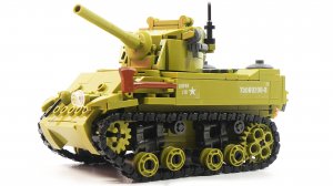 Собираем американский легкий танк М3 Стюарт из лего - конструктор Sluban army M38-B08856