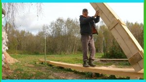 Делаю "деревянную трубу" для сарая - коровника и деревенские будни!