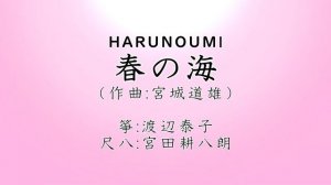 春の海　HARUNOUMI