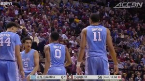 UNC Basketball: Brice Johnson's Best Plays vs. Florida State