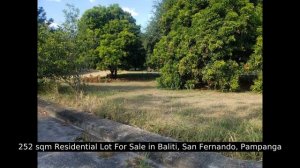 252 sqm Residential Lot For Sale in Baliti, San Fernando, Pampanga