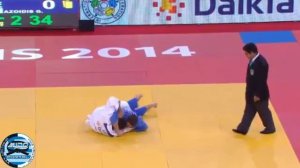 Judo Grand Slam Paris 2014 -73kg MENDONCA Bruno (BRA) - AZOIDIS Georgios (GRE)