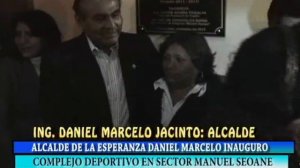 DANIEL MARCELO INAUGURA COMPLEJO DEPORTIVO EN SECTOR MANUEL SEOANE EN LA ESPERANZA