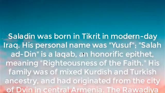 An Nasir Salah ad Din Yusuf ibn Ayyub смотреть онлайн