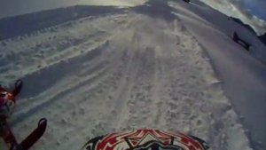 Snowcross Practice in the Alps at 2100 meters.wmv
