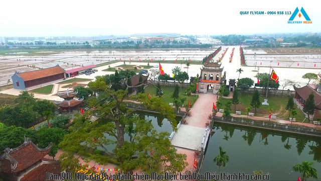 Văn Miếu Mao Điền nhìn từ trên cao - flycam