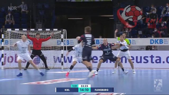 Niklas Landin Saves THW Kiel VS SG Flensburg Handewitt handball Derby смотреть онлайн