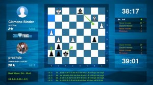 Chess Game Analysis: Clemens Binder - prashde : 0-1 (By ChessFriends.com)