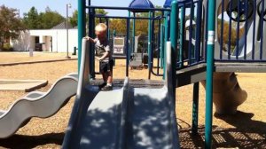 Henry & Bennett on the slides