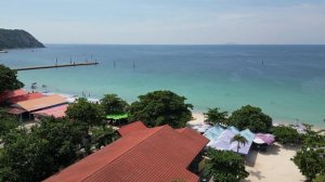 Samae Beach Koh Larn Pattaya Thailand October 2022 Drone 4K