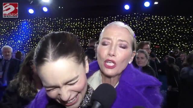 Emma Thompson Interrupted Our Emilia Clarke Interview In The CUTEST Way!