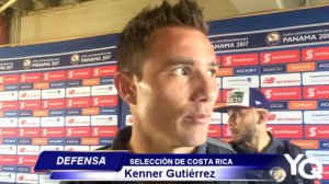 Kenner Gutiérrez después de debutar ante la tricolor