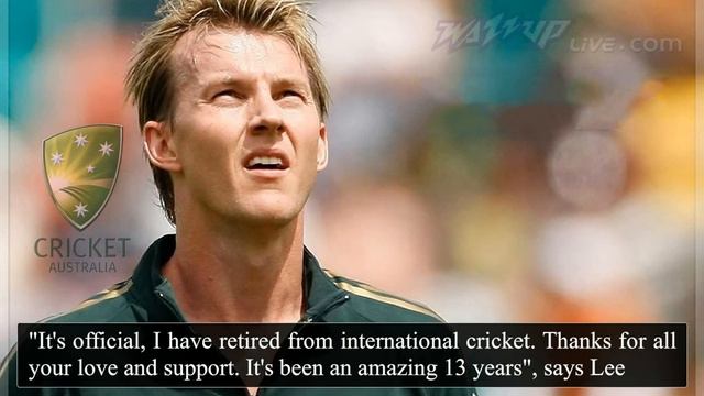Brett Lee retires from international cricket смотреть онлайн