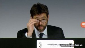 #andreaagnelli #juventus #assembleaazionisti conferenza Andrea agnelli all'assemblea degli azionist