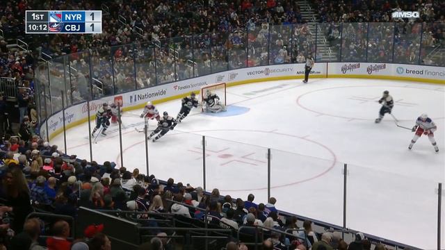 Kirill Marchenko gets an assist on Jenner's goal vs Rangers (14 oct 2023) смотреть онлайн