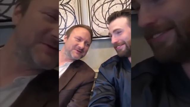 Chris Evans and Rian Johnson Manifesting their Musical Project..