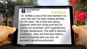 John M Moffat DDS Woodland Hills
Terrific
5 Star Review by Jana S.